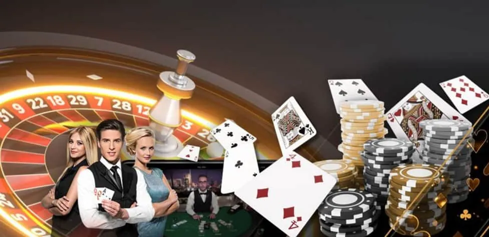 Live casino dealer dealing cards at a baccarat table